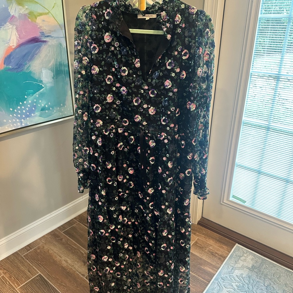 Tuckernuck-Emerson Fry Floral Sequin Dress